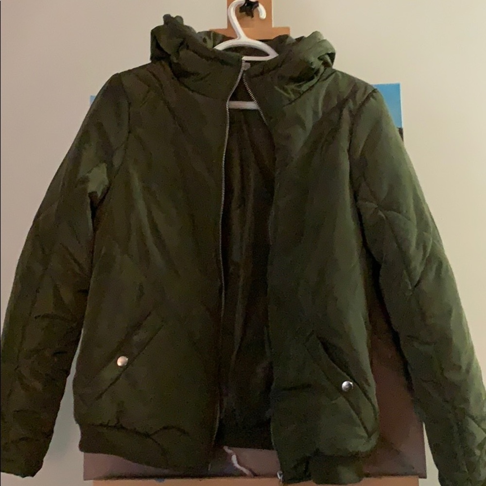 Manteau dhiver Noisy May kaki